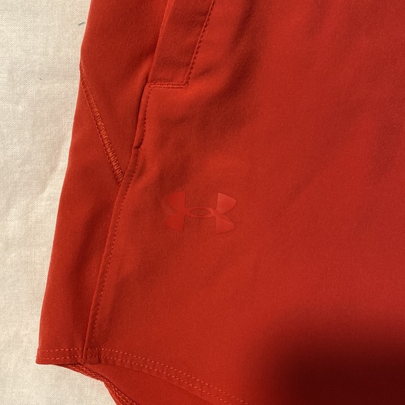 Under Armour Red High Waisted Running Shorts - Picture 2 of 5